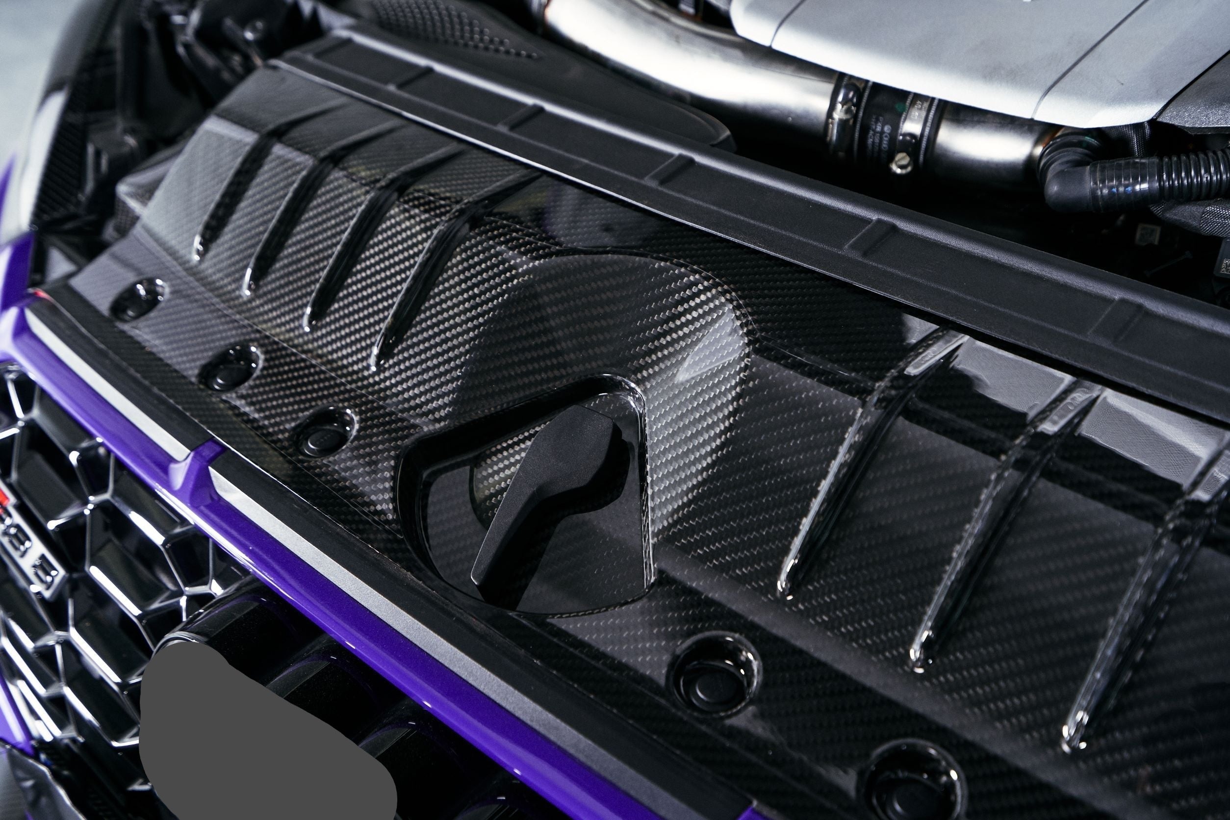 KARBEL CARBON DRY CARBON FIBER RADIATOR COOLING PLATE FOR AUDI RS5 B9 ...