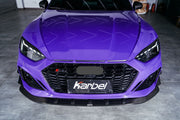 KARBEL CARBON DRY CARBON FIBER FRONT LIP FOR AUDI RS5 B9.5 2020-ON