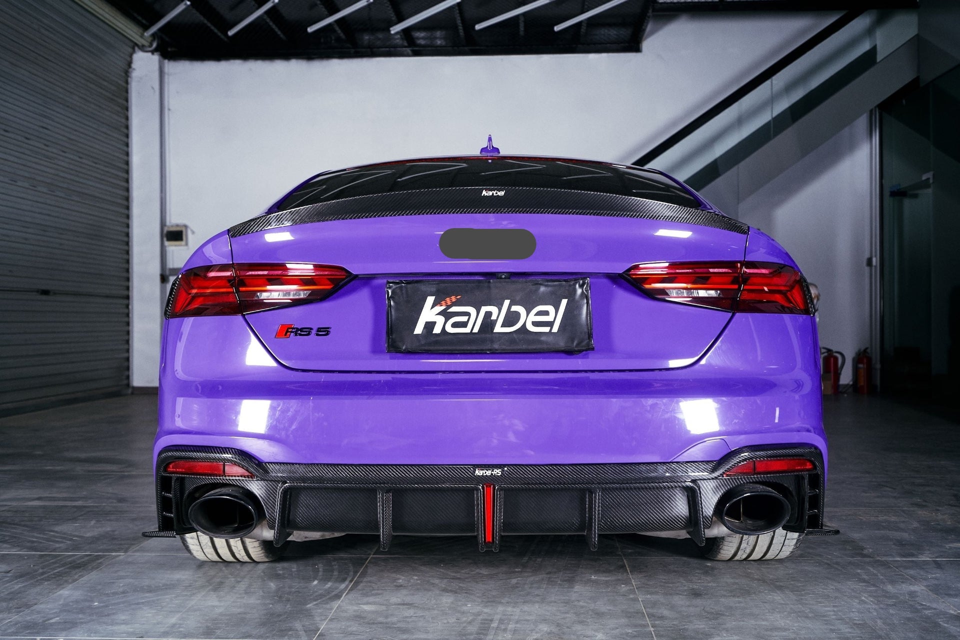 KARBEL DRY CARBON FIBER REAR SPOILER VER.1 FOR AUDI AUDI RS5 & S5 A5 S-LINE & A5 B9 B9.5 2017-ON 4 DOOR SEDAN