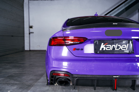 KARBEL CARBON DRY CARBON FIBER REAR DIFFUSER FOR AUDI RS5 B9.5 2020-ON