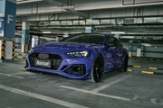 KARBEL CARBON DRY CARBON FIBER SIDE SKIRT OVERLAY TRIM & EXTENSION TRIM FOR AUDI RS5 B9.5 2020-ON