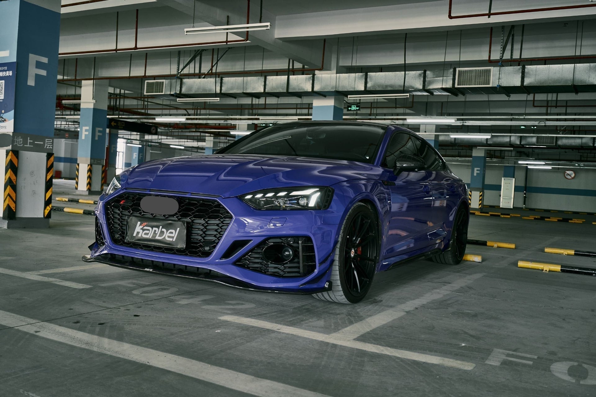 KARBEL CARBON DRY CARBON FIBER SIDE SKIRT OVERLAY TRIM & EXTENSION TRIM FOR AUDI RS5 B9.5 2020-ON