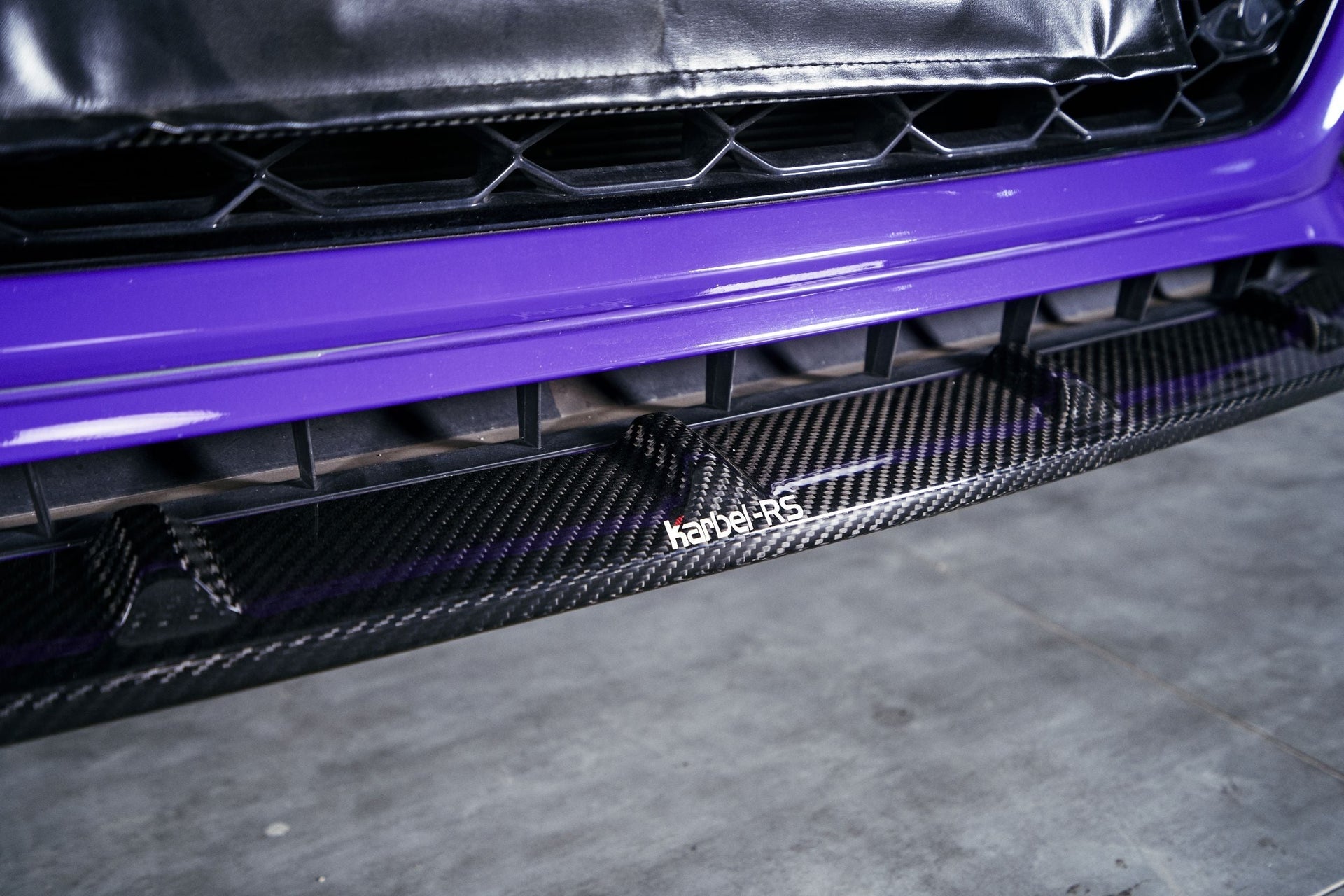 KARBEL CARBON DRY CARBON FIBER FRONT LIP FOR AUDI RS5 B9.5 2020-ON