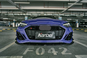 KARBEL CARBON DRY CARBON FIBER FOG LIGHT TRIM OVERLAY FOR AUDI RS5 B9.5 2020-ON