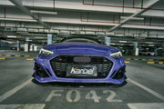 KARBEL CARBON DRY CARBON FIBER FOG LIGHT TRIM OVERLAY FOR AUDI RS5 B9.5 2020-ON