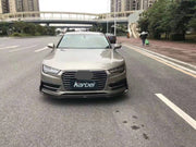 KARBEL CARBON DRY CARBON FIBER FRONT BUMPER UPPER VALENCES FOR AUDI S7 & A7 S LINE 2016-2018 C7.5