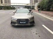 KARBEL CARBON DRY CARBON FIBER FRONT LIP SPLITTER FOR AUDI S7 & A7 S LINE 2016-2018 C7.5