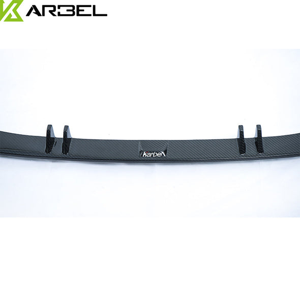 KARBEL CARBON DRY CARBON FIBER FRONT LIP VER.2 FOR AUDI S4 & A4 S LINE 2017-2018 B9