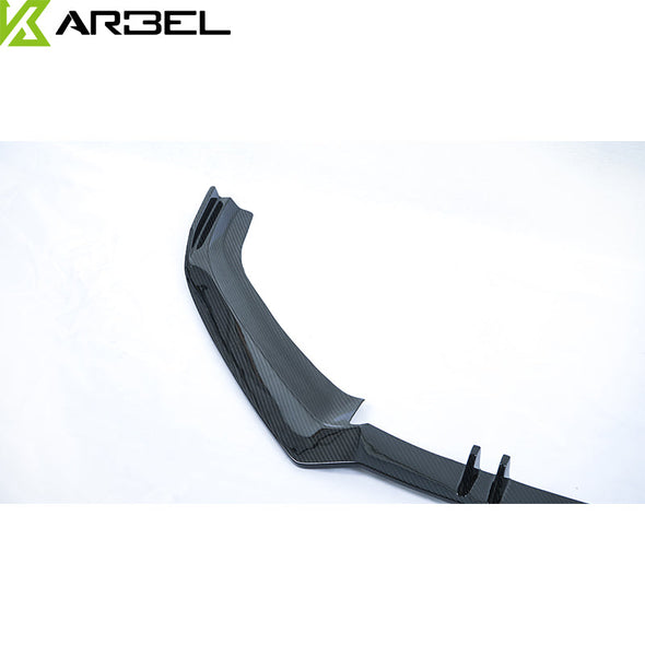 KARBEL CARBON DRY CARBON FIBER FRONT LIP VER.2 FOR AUDI S4 & A4 S LINE 2017-2018 B9