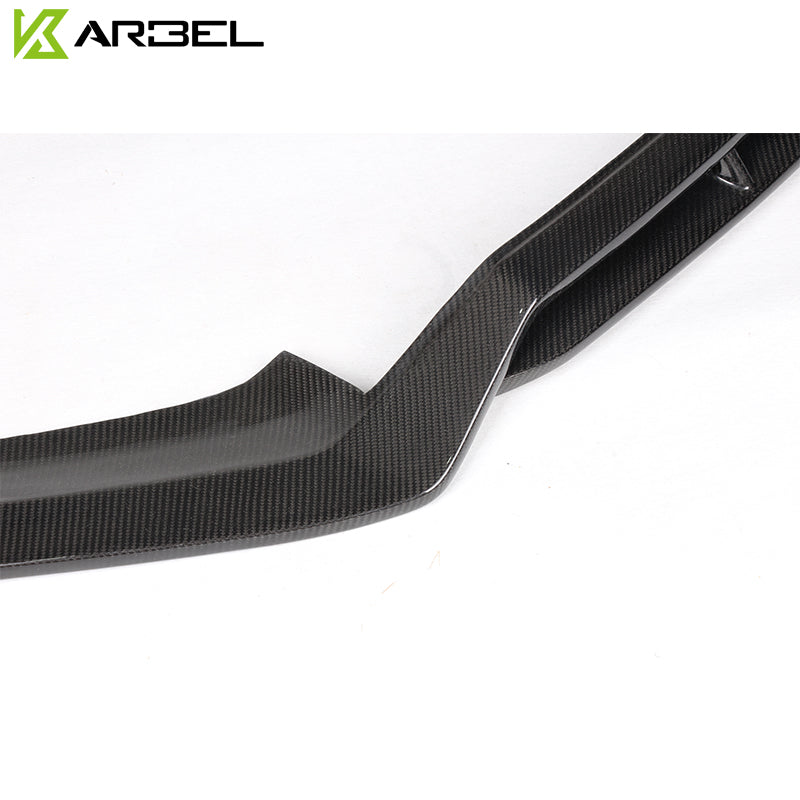 KARBEL CARBON DRY CARBON FIBER FRONT LIP VER.1 FOR AUDI S4 & A4 S LINE 2017-2018 B9