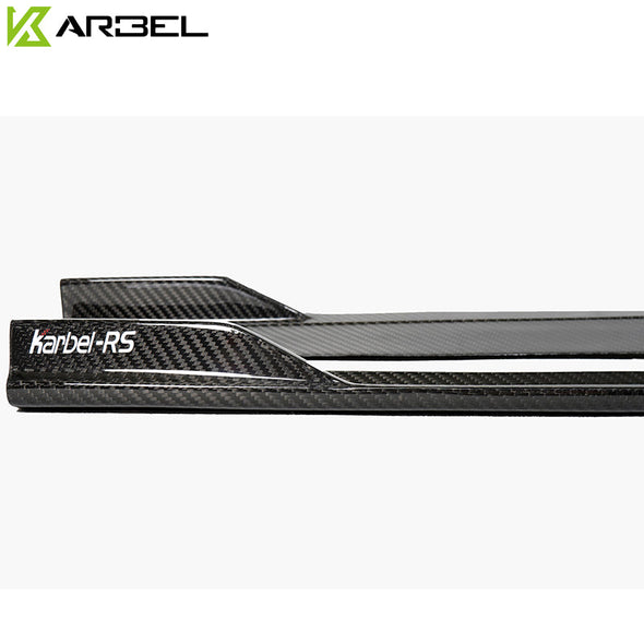 KARBEL CARBON DRY CARBON FIBER SIDE SKIRTS FOR AUDI RS3 2018-2020 8V