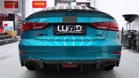 KARBEL CARBON DRY CARBON FIBER REAR DIFFUSER FOR AUDI RS3 2018-2020 B9