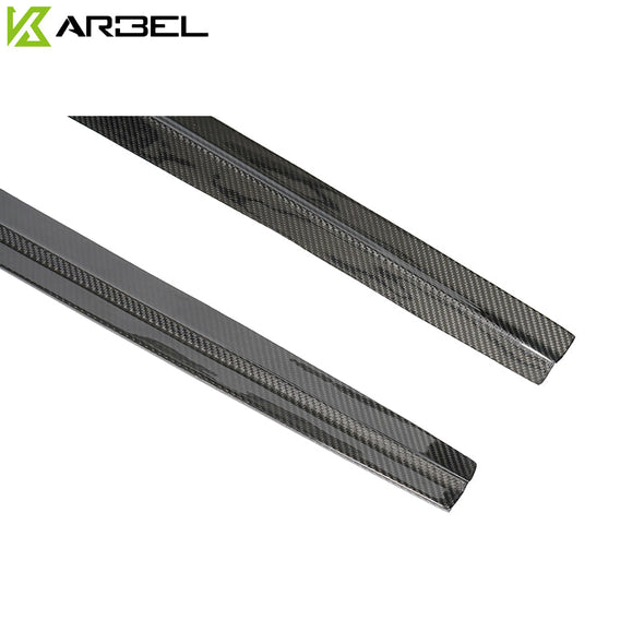 KARBEL CARBON DRY CARBON FIBER SIDE SKIRTS FOR AUDI RS3 2018-2020 8V