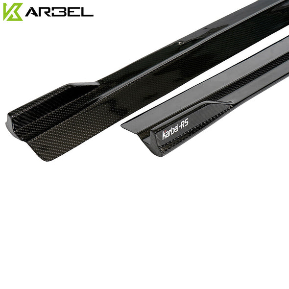 KARBEL CARBON DRY CARBON FIBER SIDE SKIRTS FOR AUDI RS3 2018-2020 8V