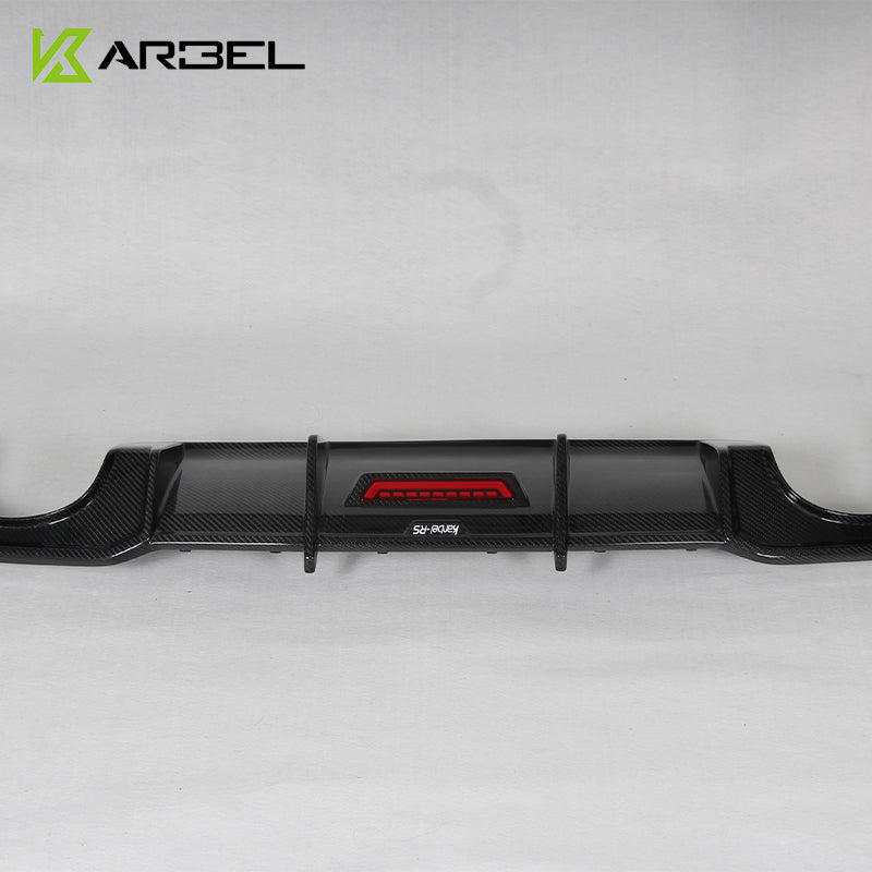 KARBEL DRY CARBON REAR DIFFUSER for AUDI RS3 8V FACELIFT 2018 - 2020