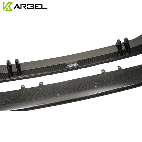 KARBEL CARBON DRY CARBON FIBER FRONT LIP FOR AUDI S4 & A4 S LINE 2019 B9