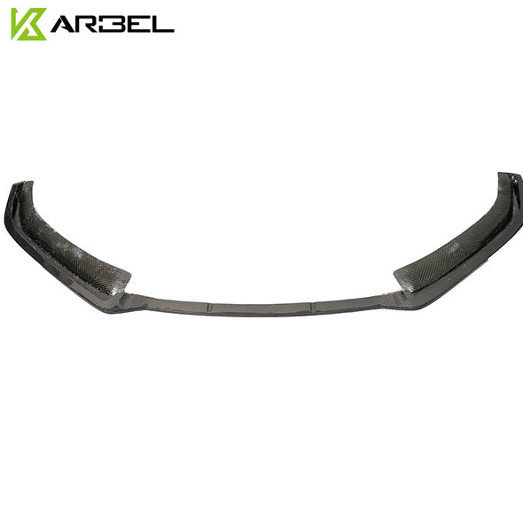 KARBEL CARBON DRY CARBON FIBER FRONT LIP FOR AUDI S4 & A4 S LINE 2019 B9