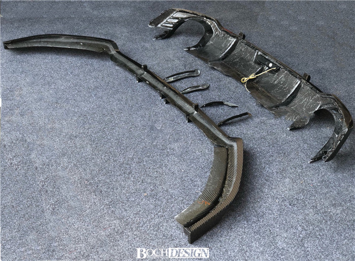 KARBEL DRY CARBON FIBER REAR DIFFUSER FOR AUDI RS5 B9 2017-2019