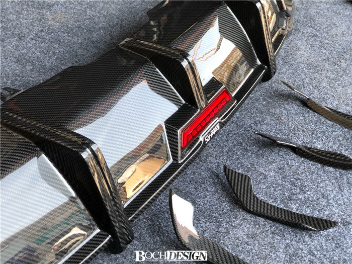 KARBEL DRY CARBON FIBER REAR DIFFUSER FOR AUDI RS5 B9 2017-2019