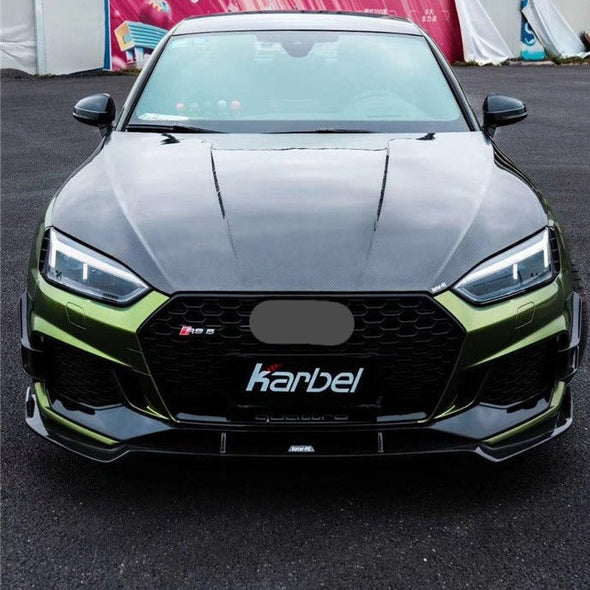 KARBEL CARBON DRY CARBON FIBER DOUBLE-SIDED HOOD BONNET FOR AUDI RS5 & S5 & A5 S-LINE & A5 B9 B9.5 2017-ON