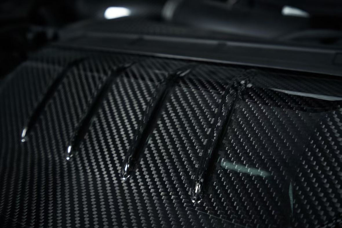 KARBEL CARBON DRY CARBON FIBER RADIATOR COOLING PLATE FOR AUDI S5 & A5 S LINE 2020-ON B9.5