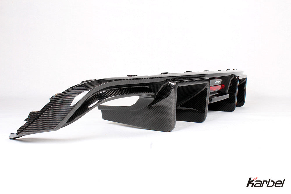 KARBEL CARBON DRY CARBON FIBER REAR DIFFUSER VER.2 FOR AUDI A5 S LINE & S5 2012-2016 B8.5
