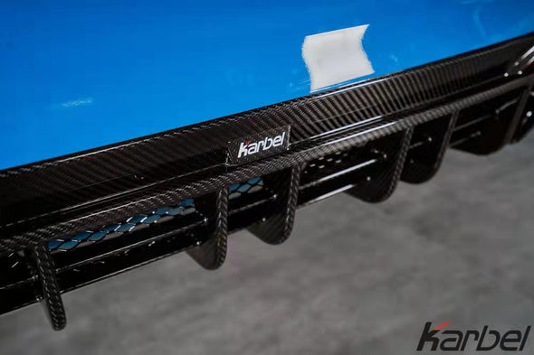 KARBEL CARBON DRY CARBON FIBER REAR DIFFUSER VER.2 FOR AUDI S4 2020-ON B9.5