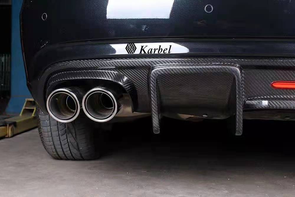 KARBEL CARBON DRY CARBON FIBER REAR DIFFUSER FOR AUDI A4 2013-2016 B8.5