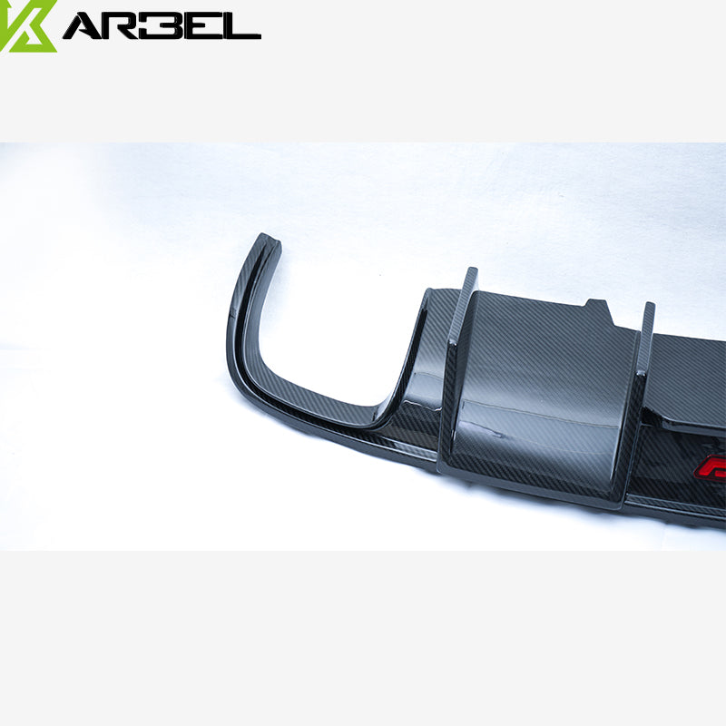 KARBEL CARBON DRY CARBON FIBER REAR DIFFUSER FOR AUDI A4 2013-2016 B8.5