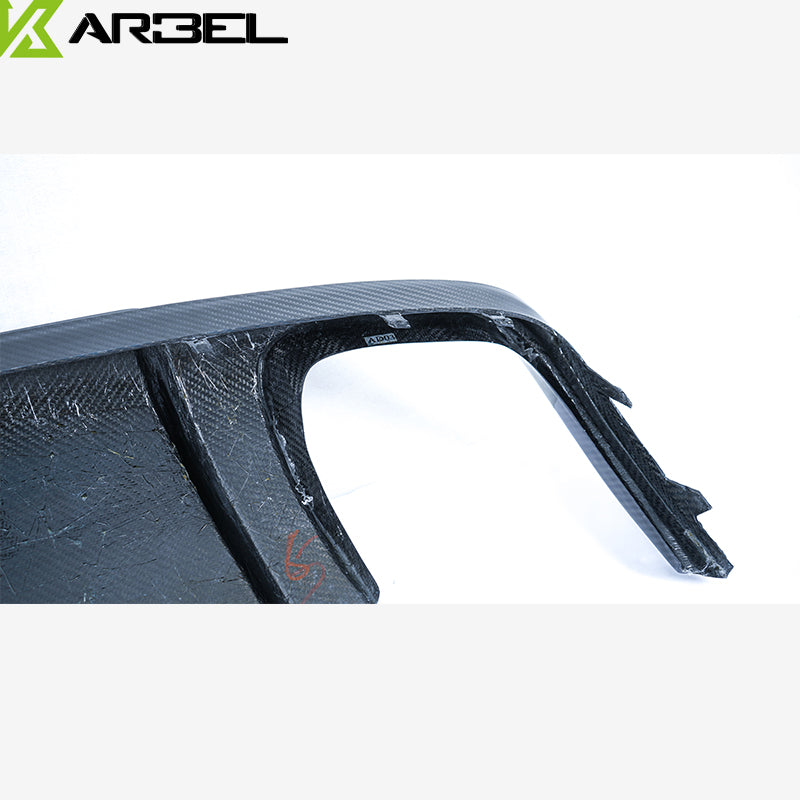 KARBEL CARBON DRY CARBON FIBER REAR DIFFUSER FOR AUDI A4 2013-2016 B8.5