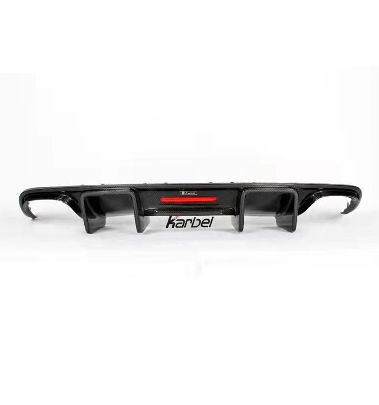 KARBEL CARBON DRY CARBON FIBER REAR DIFFUSER FOR AUDI A4 2013-2016 B8.5