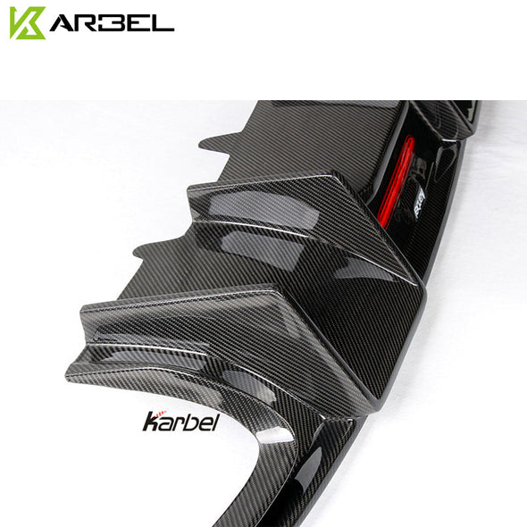 KARBEL CARBON DRY CARBON FIBER REAR DIFFUSER FOR AUDI A4 2017-2018 B9