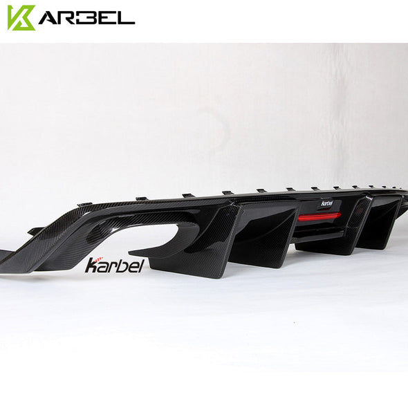 KARBEL CARBON DRY CARBON FIBER REAR DIFFUSER FOR AUDI  A4 2017-2018 B9