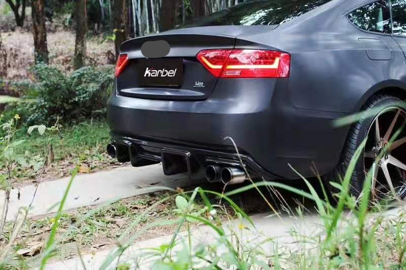 KARBEL CARBON DRY CARBON FIBER REAR DIFFUSER FOR AUDI A5 2012-2016 B8.5