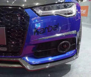 KARBEL CARBON DRY CARBON FIBER FRONT BUMPER UPPER VALENCES FOR AUDI S6 & A6 S-LINE & A6 AVANT 2016-2018 C7.5