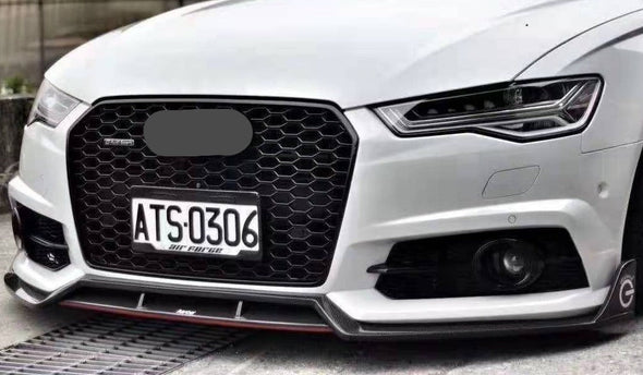 KARBEL CARBON DRY CARBON FIBER FRONT LIP FOR AUDI S6 & A6 S-LINE & A6 AVANT 2016-2018 C7.5