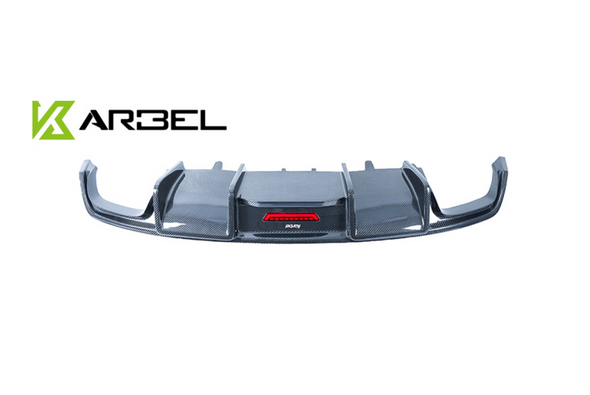 KARBEL CARBON DRY CARBON FIBER REAR DIFFUSER FOR AUDI A7 2016-2018 C7.5