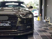 KARBEL CARBON DRY CARBON FIBER FRONT LIP FOR AUDI S4 & A4 S LINE 2013-2016 B8.5