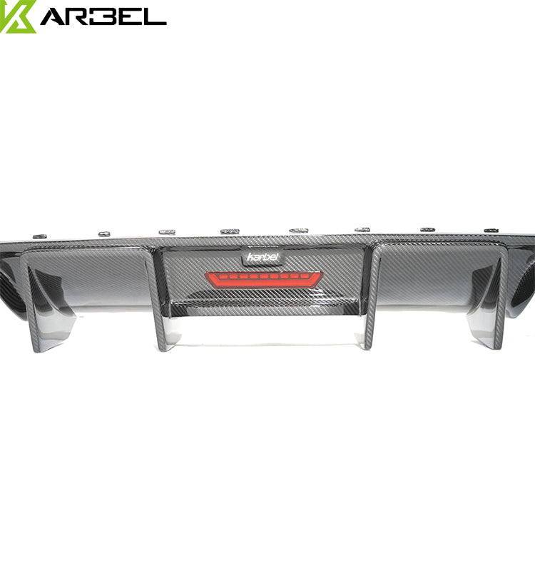KARBEL CARBON DRY CARBON FIBER REAR DIFFUSER FOR AUDI S4 & A4 S LINE 2013-2016 B8.5