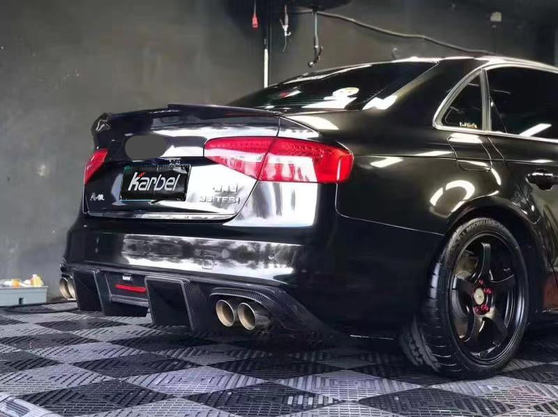 KARBEL CARBON DRY CARBON FIBER REAR DIFFUSER FOR AUDI S4 & A4 S LINE 2013-2016 B8.5