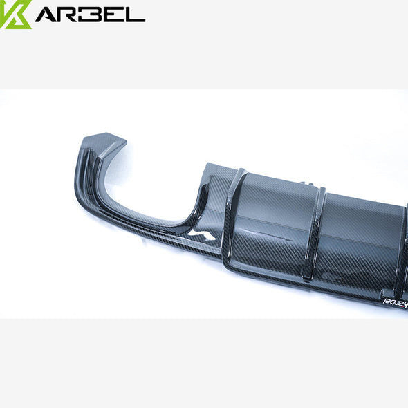 KARBEL CARBON DRY CARBON FIBER REAR DIFFUSER FOR AUDI S4 & A4 S LINE 2017-2019 B9