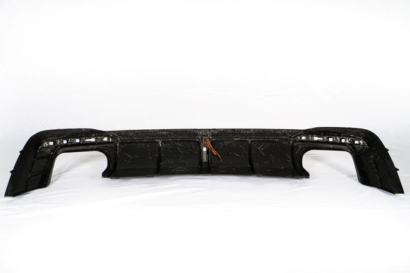 KARBEL CARBON DRY CARBON FIBER REAR DIFFUSER VER.1 WITH BRAKE LIGHT FOR AUDI S4 2020-ON B9.5