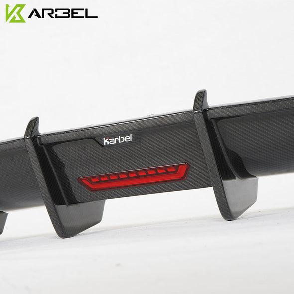 KARBEL CARBON DRY CARBON FIBER REAR DIFFUSER FOR AUDI S5 & A5 S LINE 2017-2019 B9