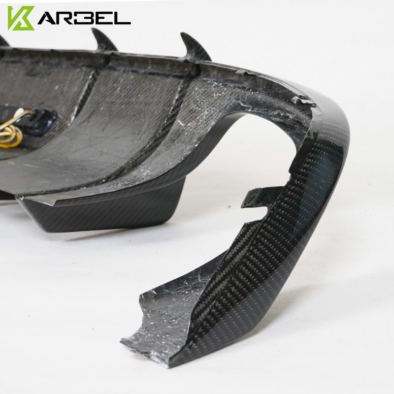 KARBEL CARBON DRY CARBON FIBER REAR DIFFUSER FOR AUDI S5 & A5 S LINE 2017-2019 B9