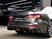 KARBEL CARBON DRY CARBON FIBER REAR DIFFUSER FOR AUDI S6 & A6 S-LINE & A6 AVANT 2019-ON C8