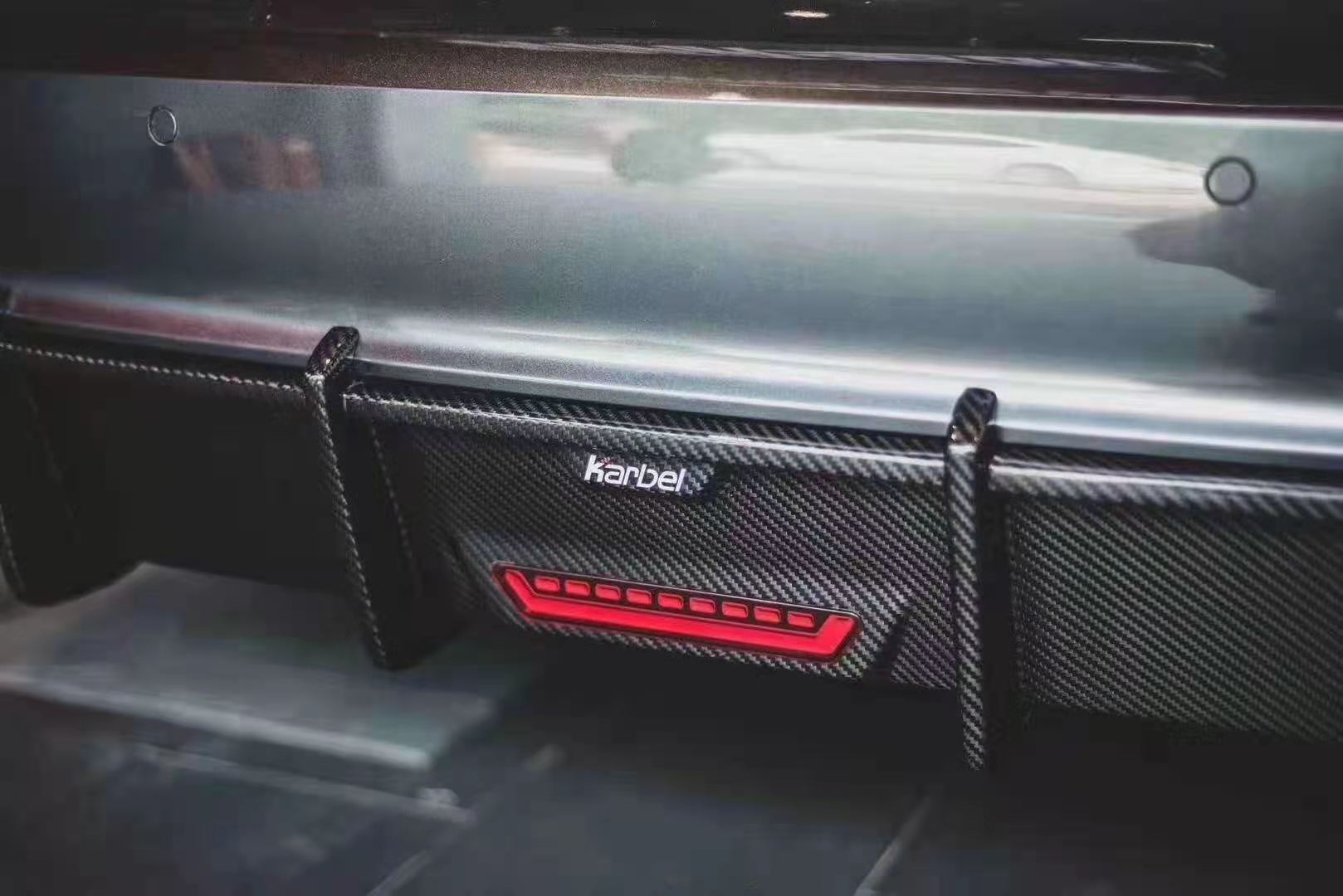 KARBEL CARBON DRY CARBON FIBER REAR DIFFUSER FOR AUDI S6 & A6 S-LINE & A6 AVANT 2019-ON C8
