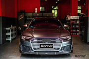 KARBEL CARBON DRY CARBON FIBER FRONT LIP FOR AUDI S6 & A6 S-LINE & A6 AVANT 2019-ON C8