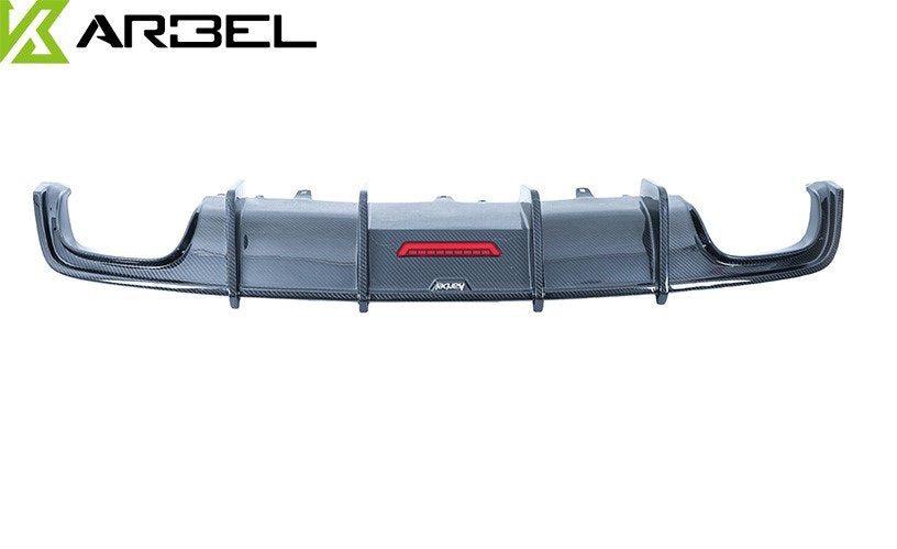 KARBEL CARBON DRY CARBON FIBER REAR DIFFUSER FOR AUDI S7 & A7 S LINE 2016-2018 C7.5