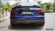 KARBEL CARBON DRY CARBON FIBER REAR SPOILER VER.1 FOR AUDI S4 & A4 S LINE 2017-ON B9 B9.5