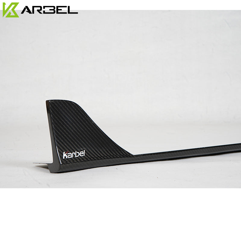 KARBEL CARBON DRY CARBON FIBER SIDE SKIRTS FOR AUDI A3 & A3 SLINE & S3 2014-2020